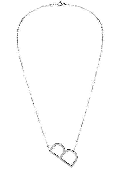 Hailys Damen Fashion Halskette mit Buchstaben Anhnger B silber - Art.-Nr.: 20120569