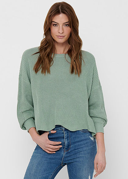 ONLY Dames NOOS Sweater jadeite groen - Art.-Nr.: 21020446