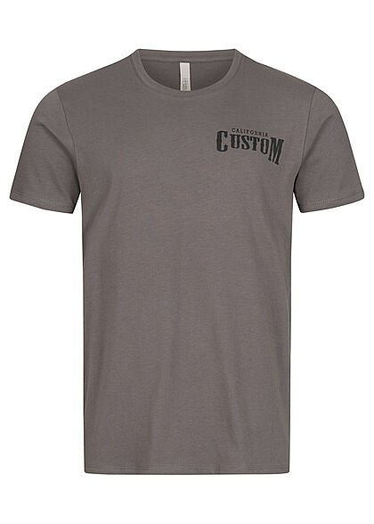 Hailys Herren T-Shirt California Custom Print grau - Art.-Nr.: 21092236