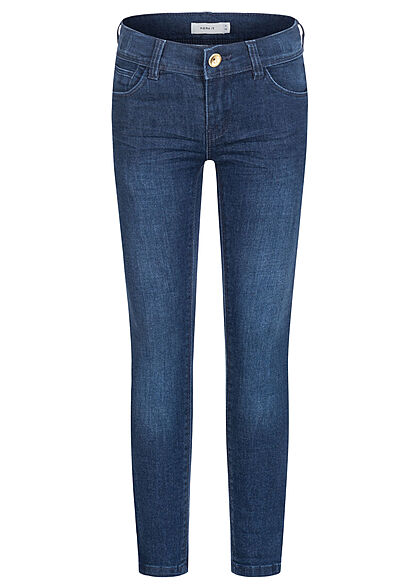 Name it Kids Meisje NOOS skinny fit jeans broek met 5 zakken blauw - Art.-Nr.: 21110422