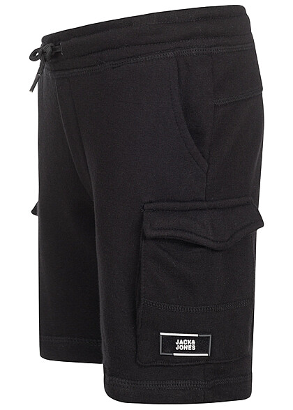 Jack and Jones Junior Cargo Shorts met 2 zakken zwart - Art.-Nr.: 22030147