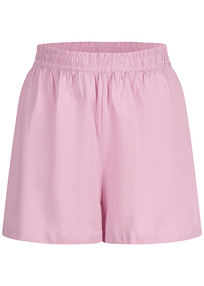 ONLY Dames High Waist Shorts met elastische tailleband paars - Art.-Nr.: 22030816