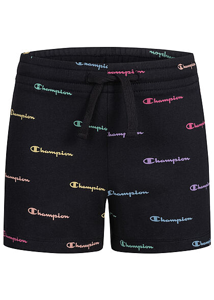 Champion Kids Meisje Korte broek met all over print zwart multicolor - Art.-Nr.: 22040910