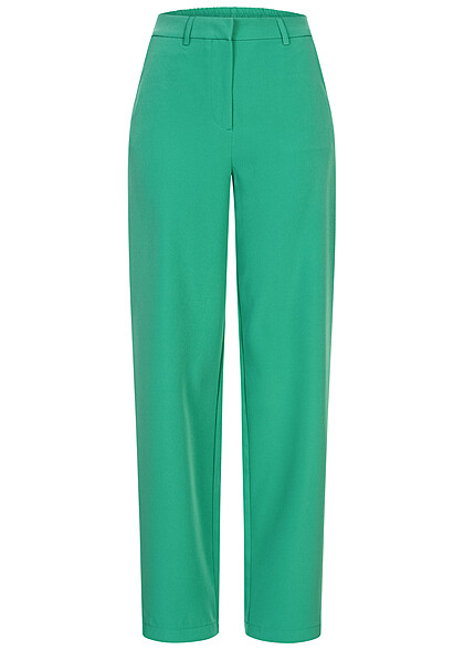 VILA Dames NOOS Stoffen broek met hoge taille en 2 zakken groen - Art.-Nr.: 23020010