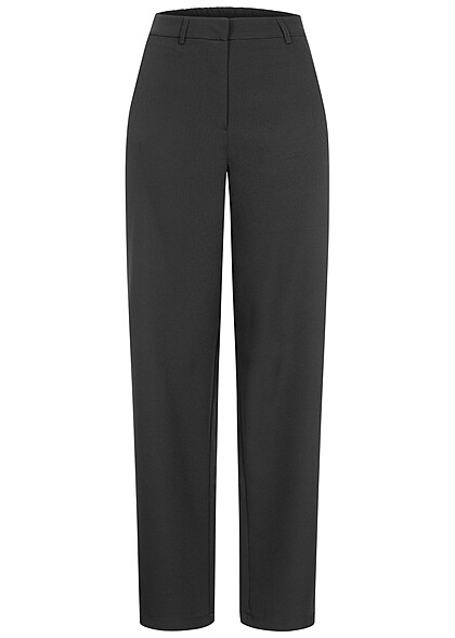 VILA Dames NOOS Stoffen broek met hoge taille en 2 zakken zwart - Art.-Nr.: 23020011