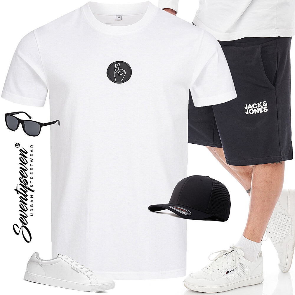 Zwart en wit Outfit24412