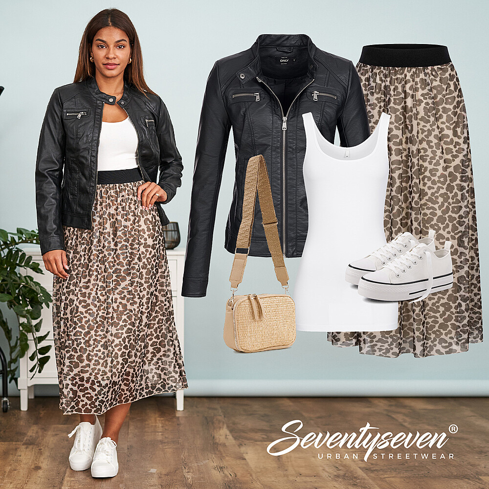 Mode met leeuwprint Outfit 27181