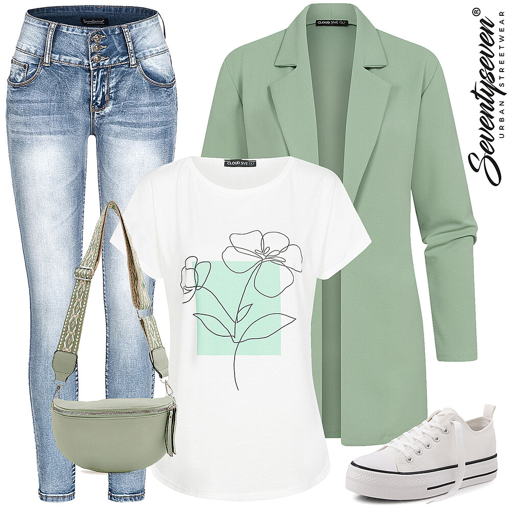 Fris in groen Outfit 27241