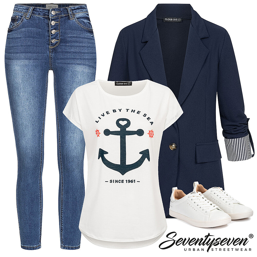 Abendliche Bootsfahrt Eleganz Outfit 27903