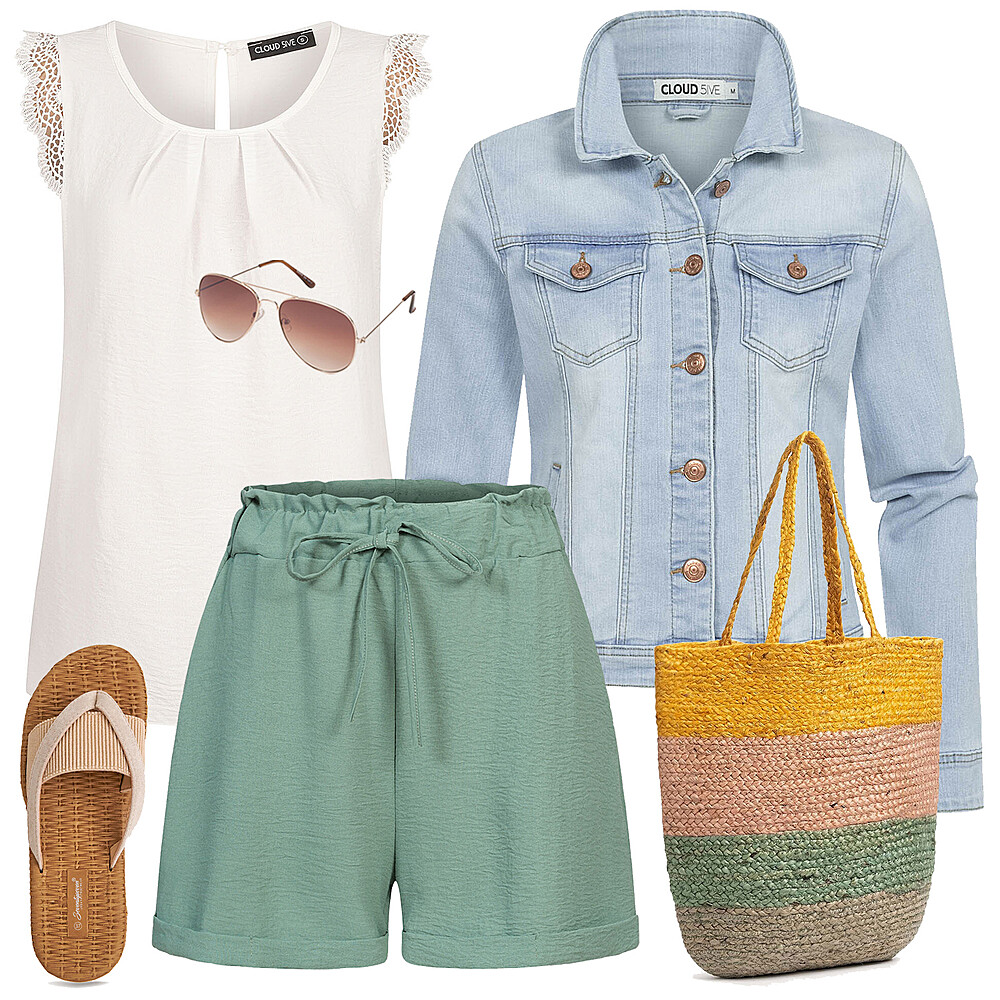Slanke Stad Chic Combo Outfit 27977
