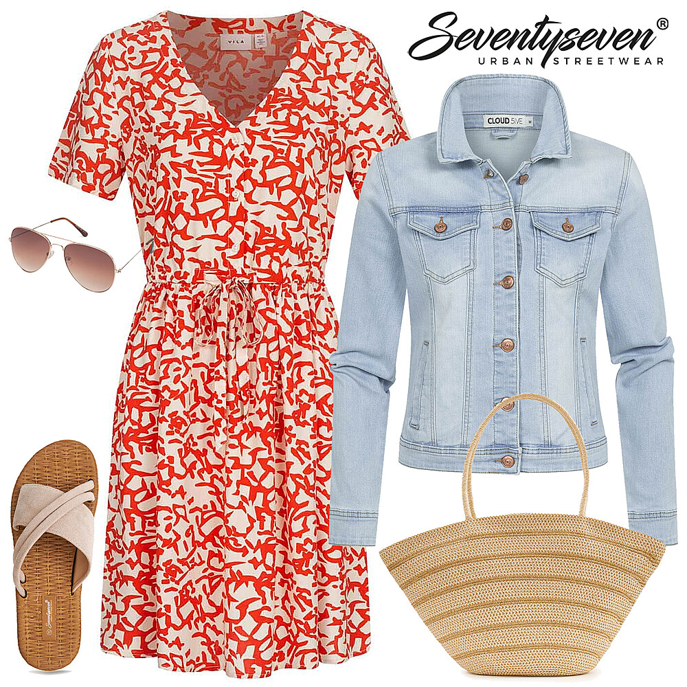 Luchtige stadslook Outfit 28160