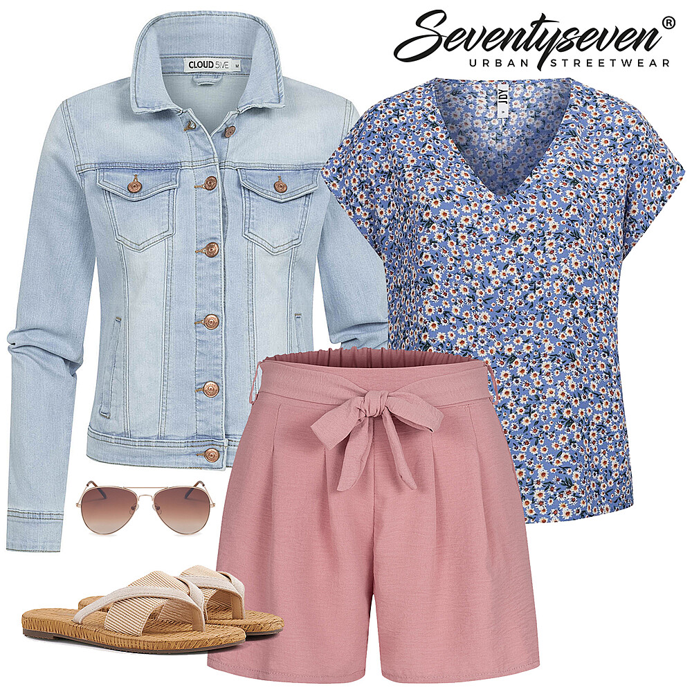 Luchtige zomer shorts Outfit 28328