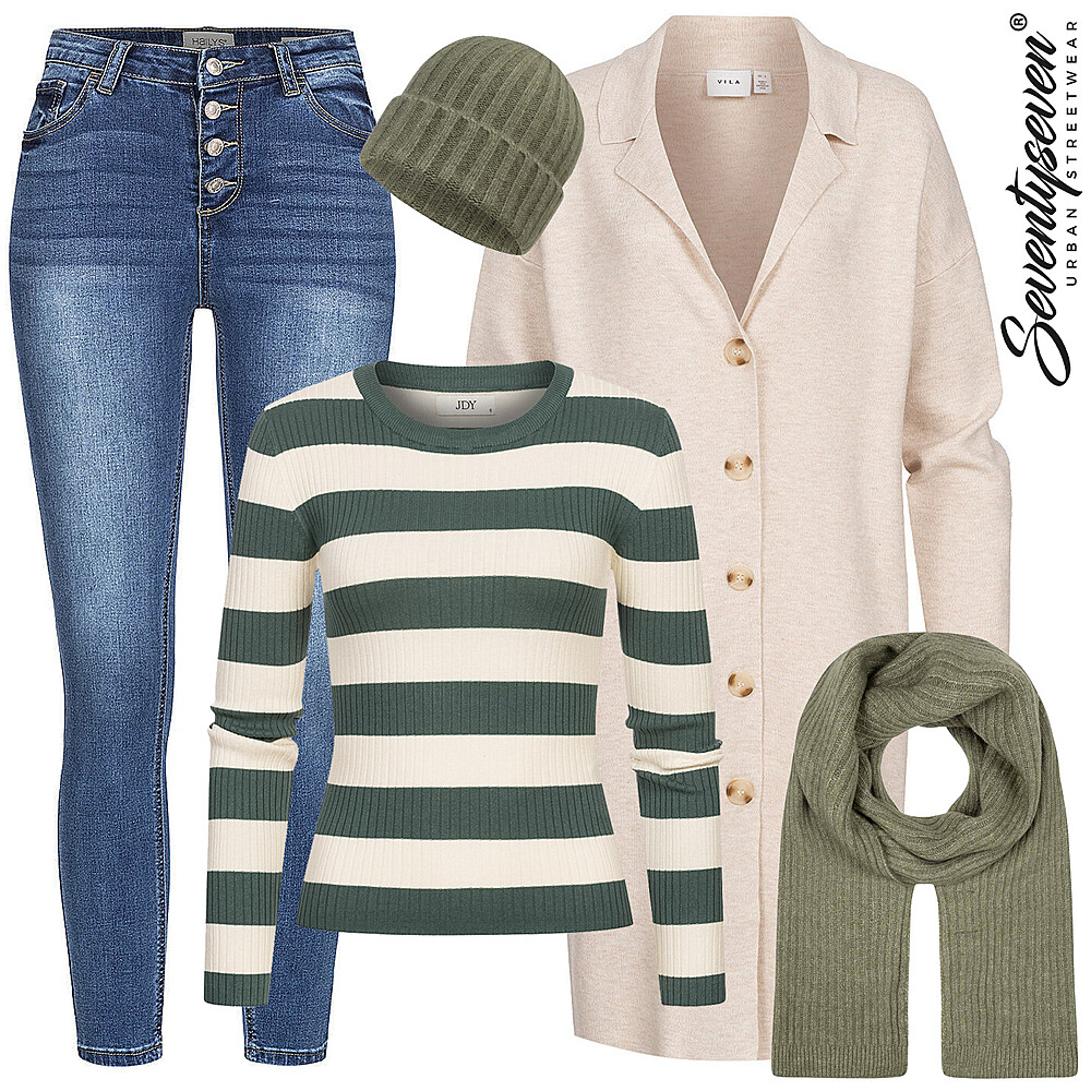 Chic gestreept Outfit 28406