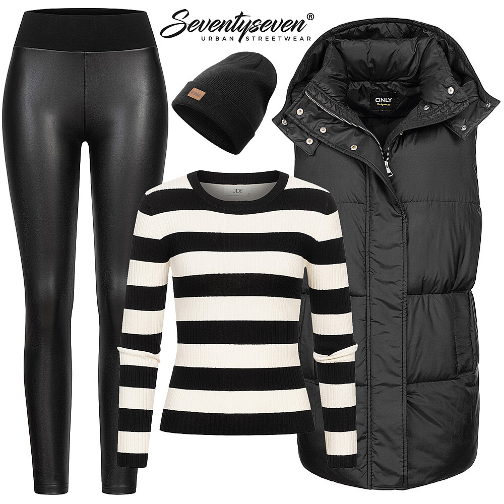 Zwart en wit Outfit 28408