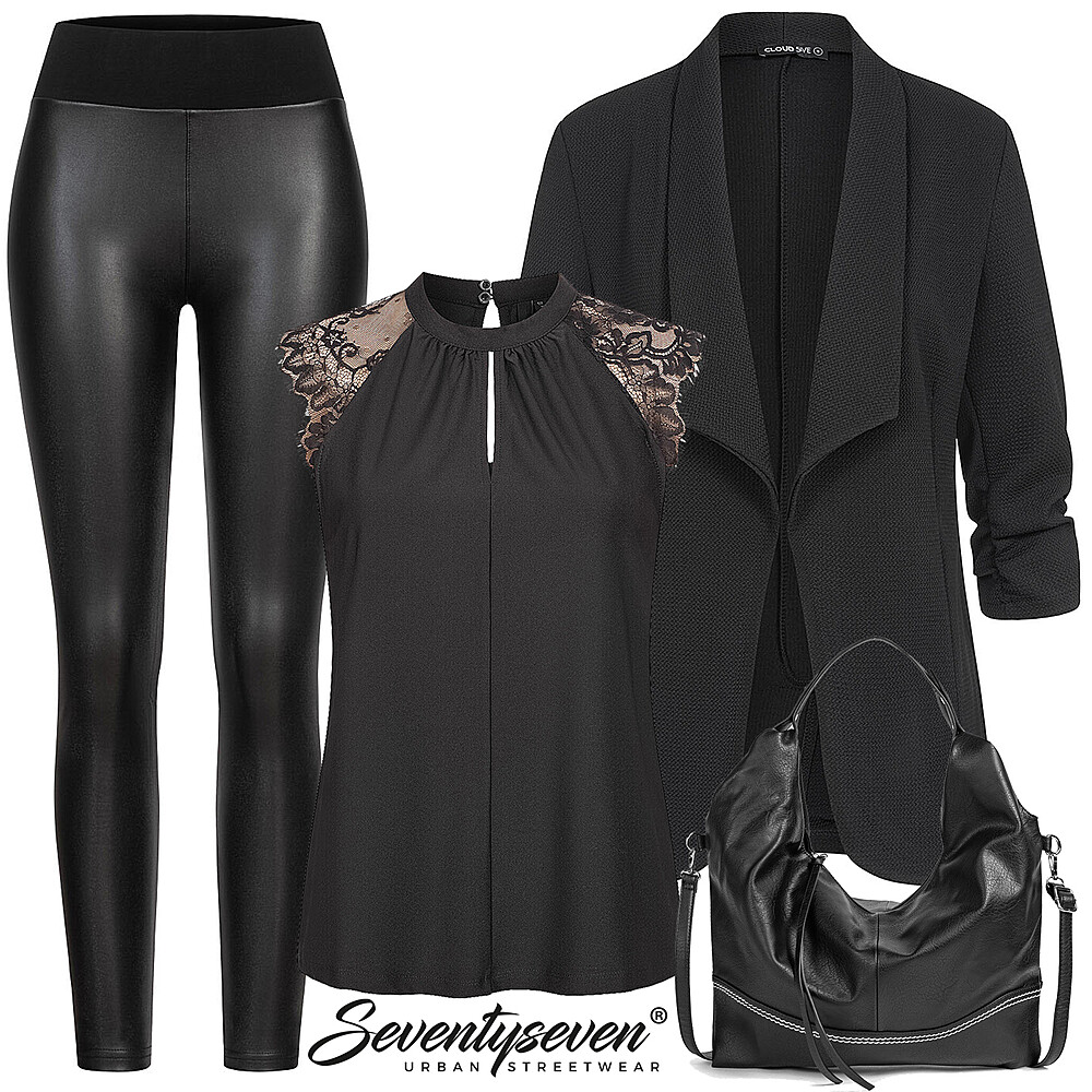 Chic in zwart Outfit 28485