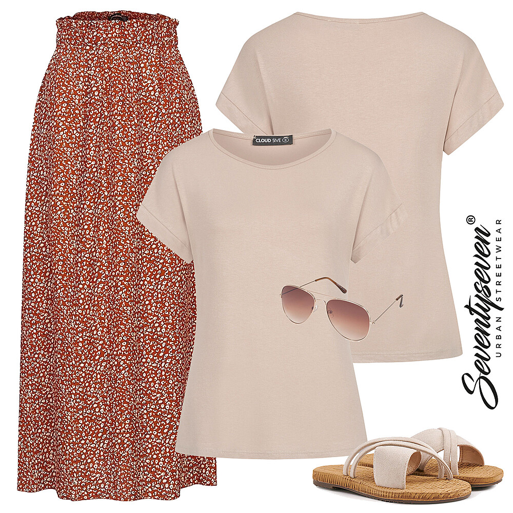 Zomerse Flair Maxirok Ensemble Outfit 29266