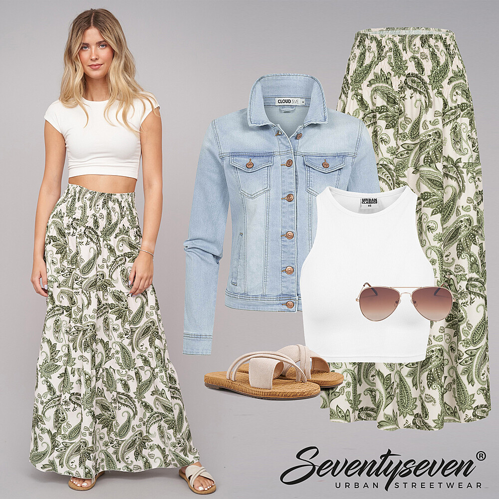 Zomerse Flair Maxirok Ensemble Outfit 29437