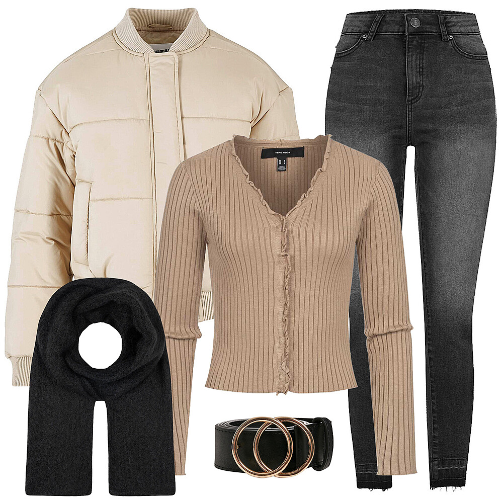 Gemtlicher Pullovermix Outfit 29781