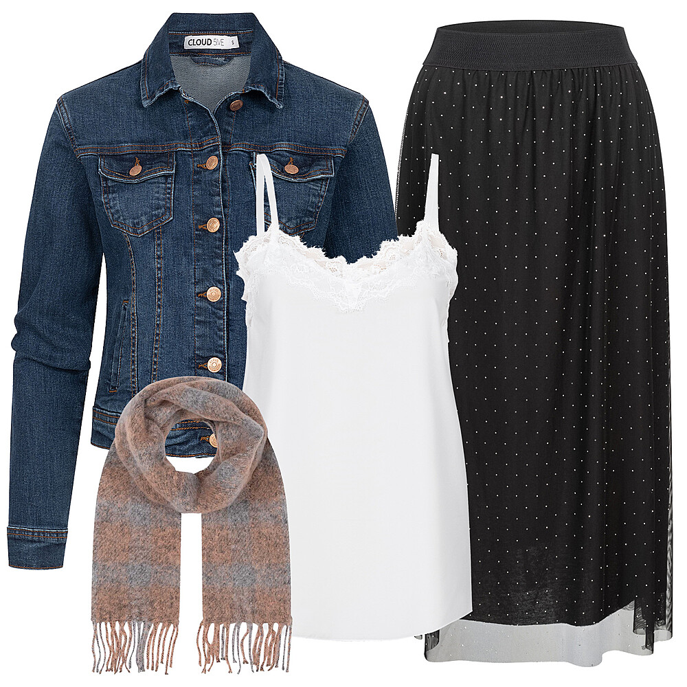Im Jeansjacken Style Outfit 29816