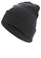 MasterDis Basic Long Beanie Strickmtze charcoal dunkel grau