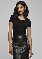 Urban Classics Dames Stretch Jersey Body zwart