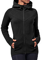 Urban Classics Dames Hoodie met rits en ritszakken zwart