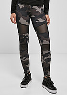 Urban Classics Dames Leggings Mesh donker camouflage