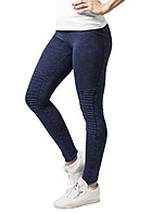 Urban Classics Damen Denim Leggings im Biker Style indigo blau