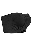 Urban Classics Dames Top Bandeau met borstkussentjes zwart