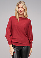 Cloud5ive Dames Top met 3/4 vleermuismouwen rood