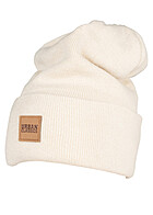 Urban Classics Heren Beanie lang met front patch beige