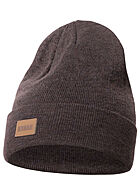 Urban Classics Heren Beanie lang met front patch donkerbruin