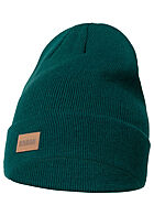 Urban Classics Dames lange beanie met frontpatch chrome blauw groen
