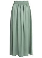 ONLY Dames NOOS Paperbag Longform Rok chinois groen