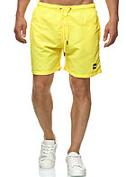 Seventyseven Lifestyle TB Heren Blok Zwemshort 2-Zakken Koord Neon Geel