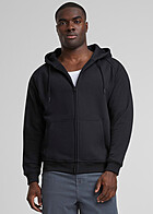 Urban Classics Herren Basic Zip-Hoodie mit Kngurutaschen schwarz