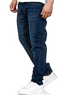 Urban Classics Heren Stretch Denim Jeans Broek 5-Pockets donkerblauw