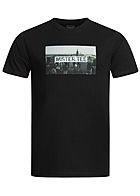 Mister Tee Herren T-Shirt Slyline Print schwarz