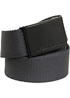 Urban Classics Herren Canvas Grtel mit Schnalle charcoal grau schwarz