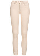 ONLY Dames NOOS Skinny Ankle Jeans 5-Pockets Mid-Waist ecru beige