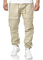 Urban Classics Heren Cargo Jogging Broek 6-Pockets concrete beige