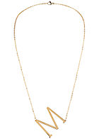 Hailys Damen Fashion Halskette mit Buchstaben Anhänger M gold
