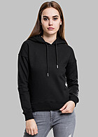 Urban Classics Dames Basic Hoodie zwart