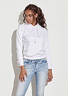 Urban Classics Dames Basic Hoodie wit