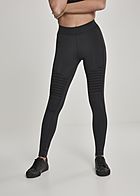Urban Classics Dames biker legging met brede elastische band zwart