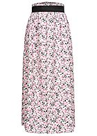 Styleboom Fashion Dames Paperbag Longform Rok wit roze