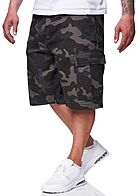 Brandit Heren Cargo Shorts RipStop 6-Pockets dark camo grijs