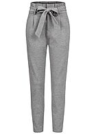 Vero Moda Dames NOOS Loose Fit Paperbag Broek medium grijs melange