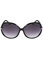 Seventyseven Lifestyle Damen Sonnenbrille UV-Schutz 400 Flechtbügel schwarz