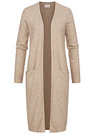 VILA Dames NOOS Longform Cardigan natural beige